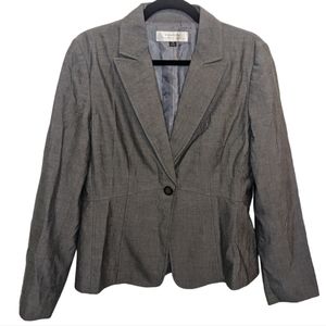 Tahari ASL Women's Gray Suit Blazer Jacket Size 10 🌟